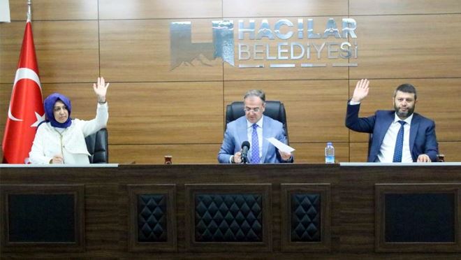 Hacılar Belediye Meclisi Haziran Ayı Toplantısını yaptı