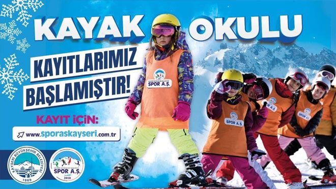 Büyükşehir’in Kayak Okulu kayıtları devam ediyor