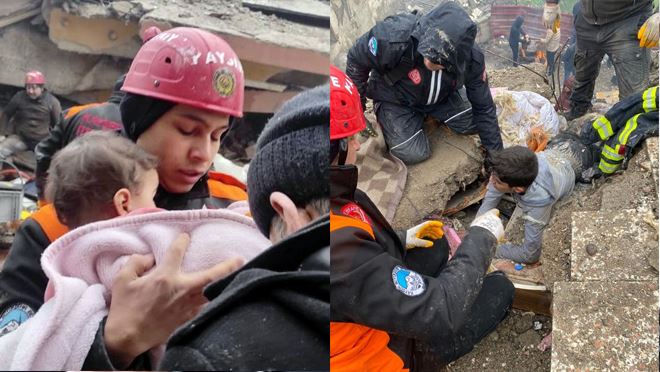 Kayseri İtfaiyesi, deprem bölgesinde 34 vatandaşı sağ kurtardı