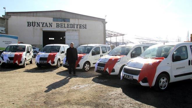 Bünyan Belediyesi araç filosu büyümeye devam ediyor
