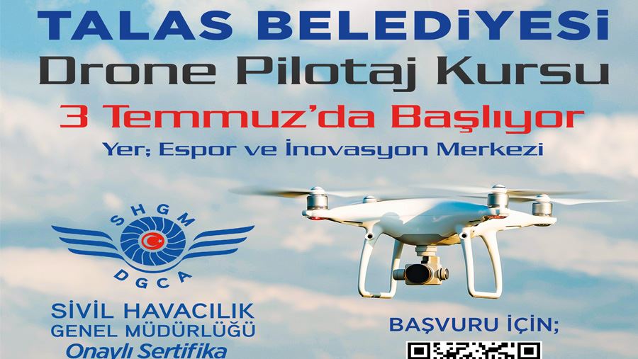 Talas Belediyesi’nden gençlere drone kursu