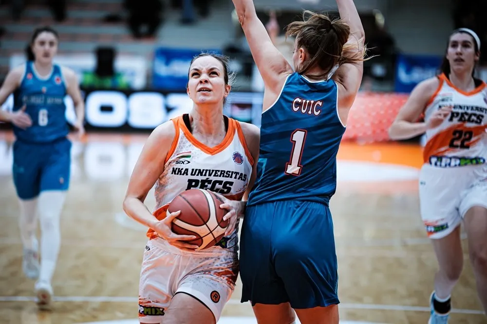 EuroCup Women: NKA Pecs Üniversitesi: 72 - Melikgazi Kayseri Basketbol: 70