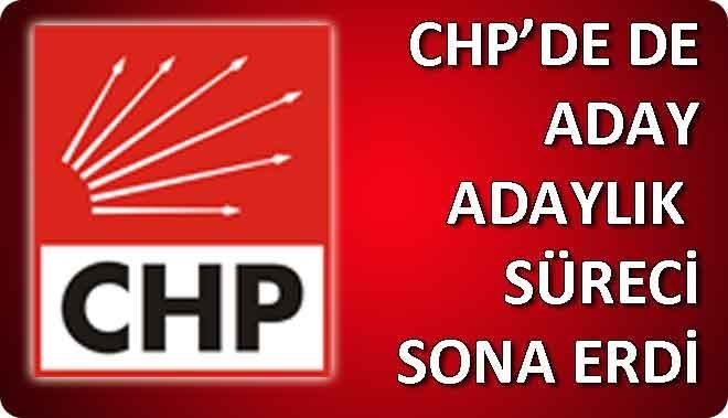 CHP´DE DE ADAY ADAYLIK  SÜRECİ SONA ERDİ