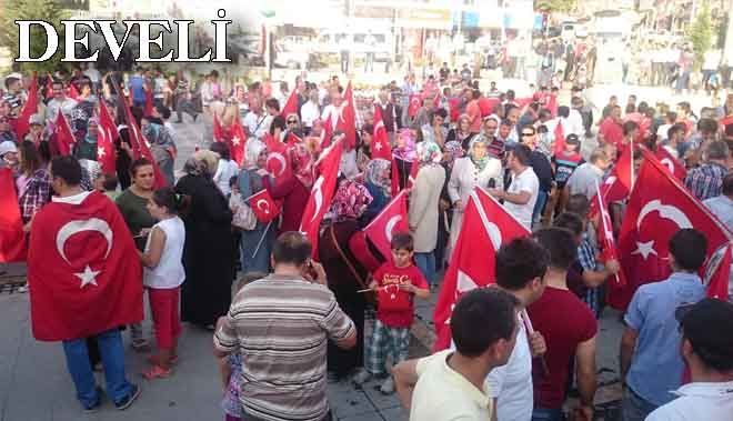 DEVELİ´DE TERÖRE LANET YAĞDI