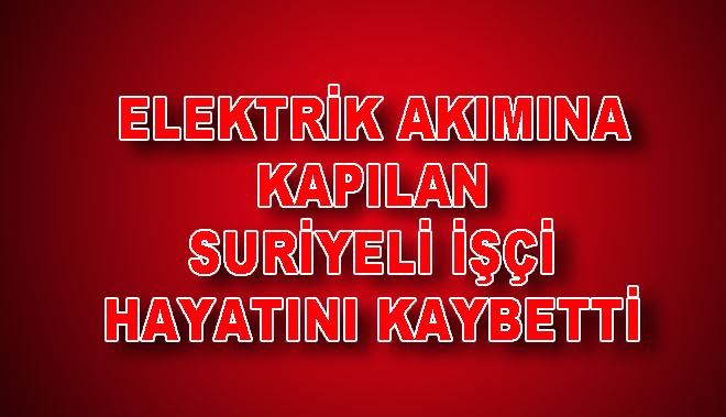 ELEKTRİK AKIMINA KAPILAN