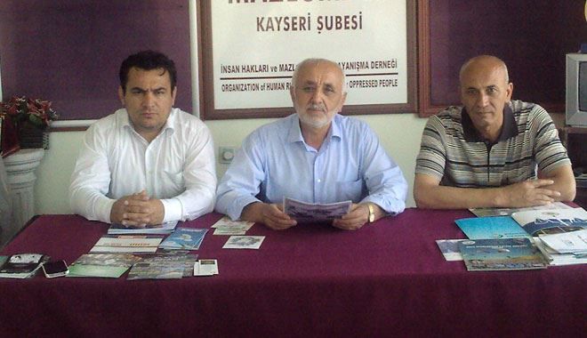 Mazlumder Kayseri Şube Başkanı Ahmet Taş:  