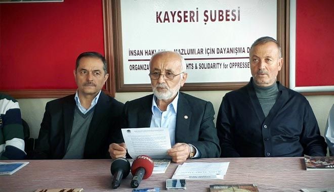 MAZLUMDER KAYSERİ ŞUBE BAŞKAN YARDIMCISI AHMET TAŞ,