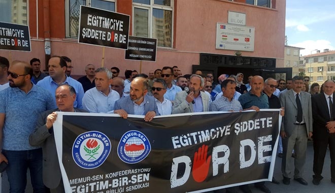 EĞİTİM BİR-SEN DARP EDİLEN ÖĞRETMENE SAHİP ÇIKTI