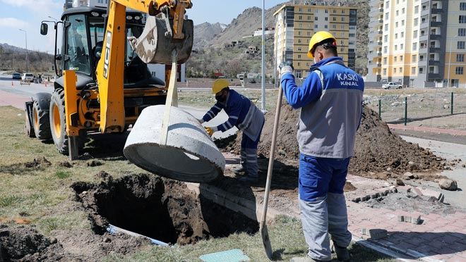 BÜYÜKŞEHİR, ÇÖKERTME BACA İLE YAĞMUR VE KAR SULARINI DEĞERLENDİRİYOR