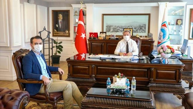 BAŞKAN PALANCIOĞLU KAYSERİ TABİP ODASI BAŞKANI’NI AĞIRLADI