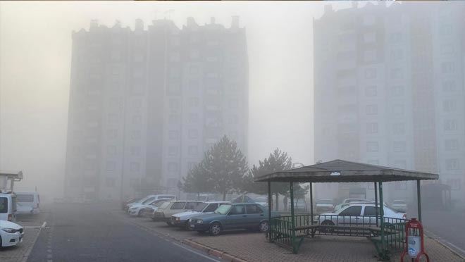 Şehir Merkezi’nde yoğun sis 