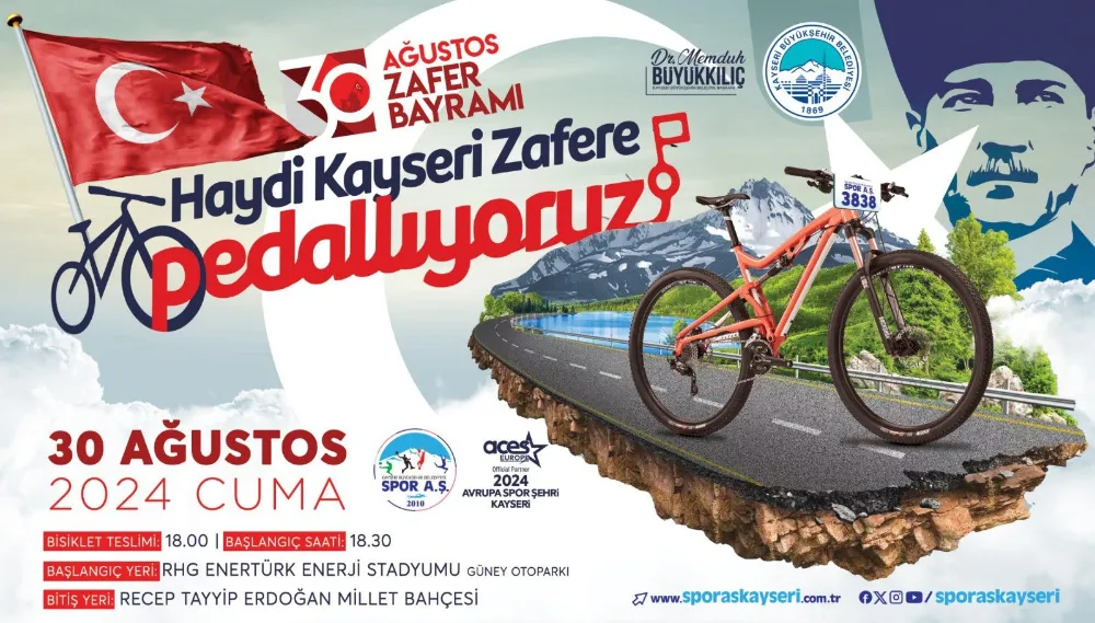 Kayserililer zafere pedallıyor 