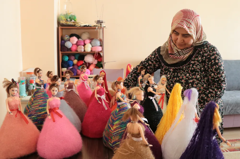 Bebek özlemiyle başlayan örgü serüveni, gelir kaynağı oldu