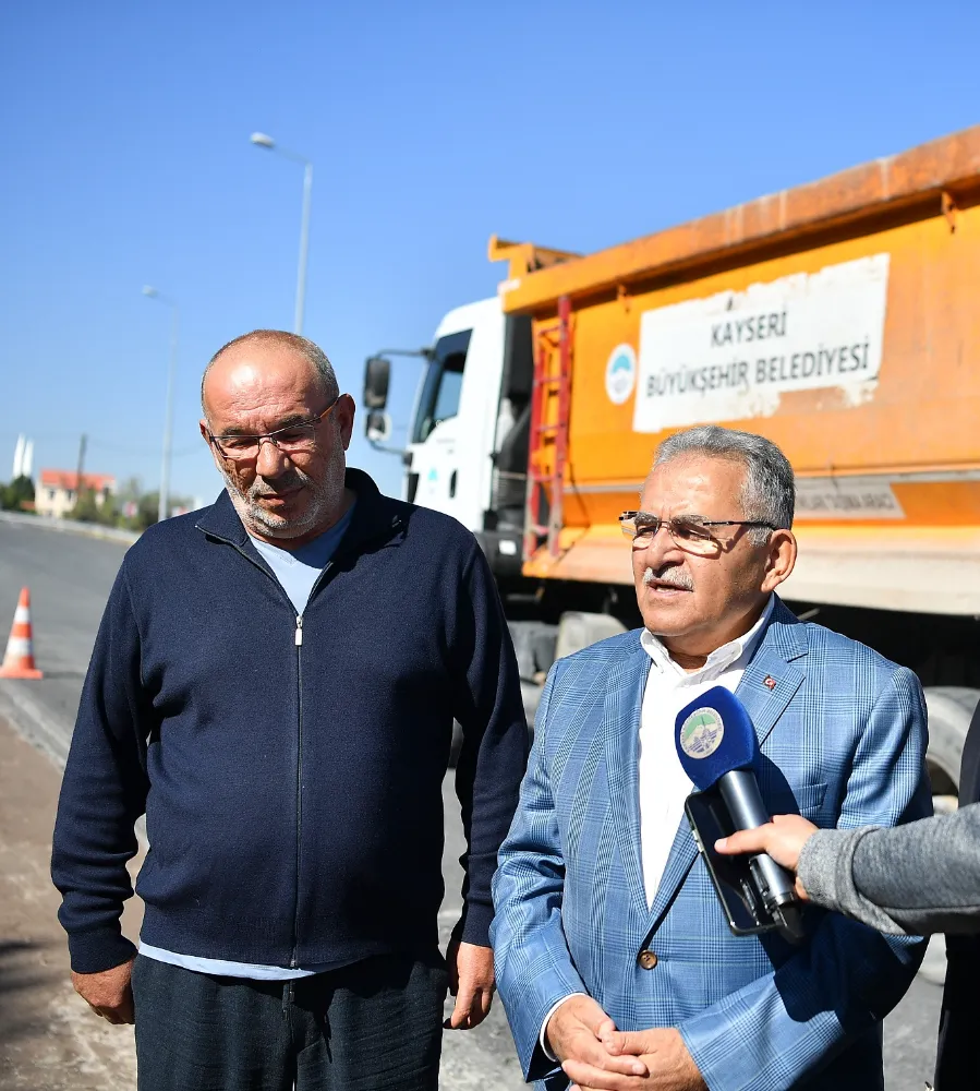 Büyükkılıç, yol projelerini yerinde gözlemledi