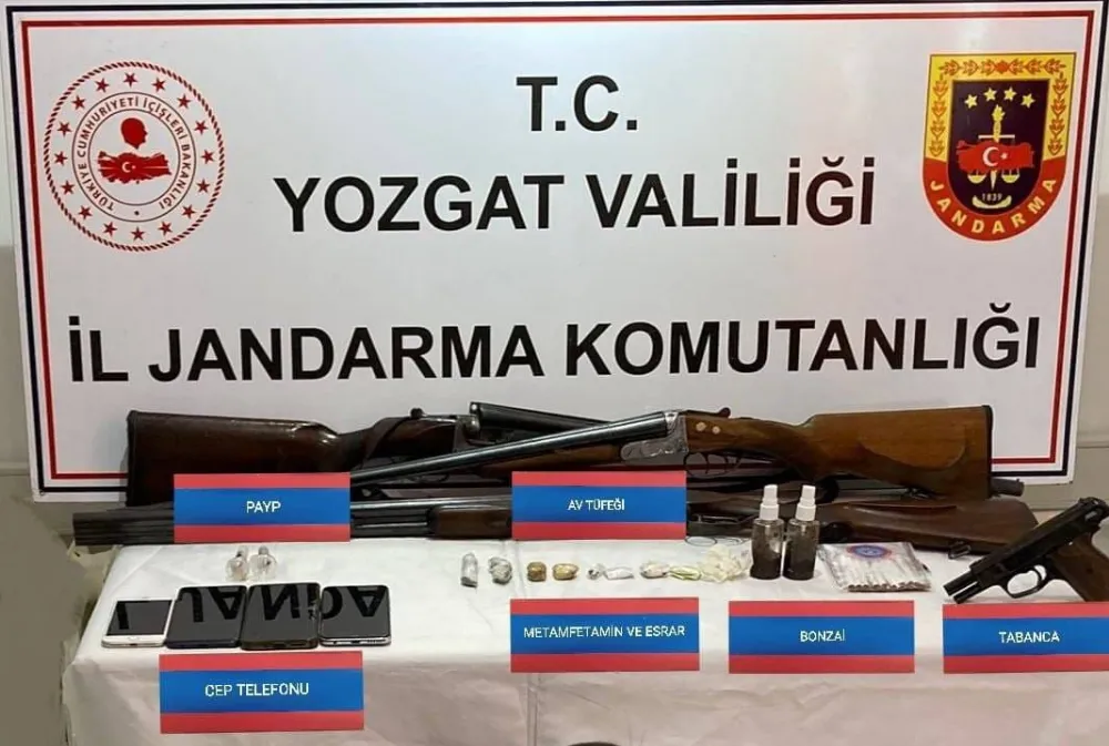 Yozgat merkezli uyuşturucu operasyonunda 4 şüpheli tutuklandı