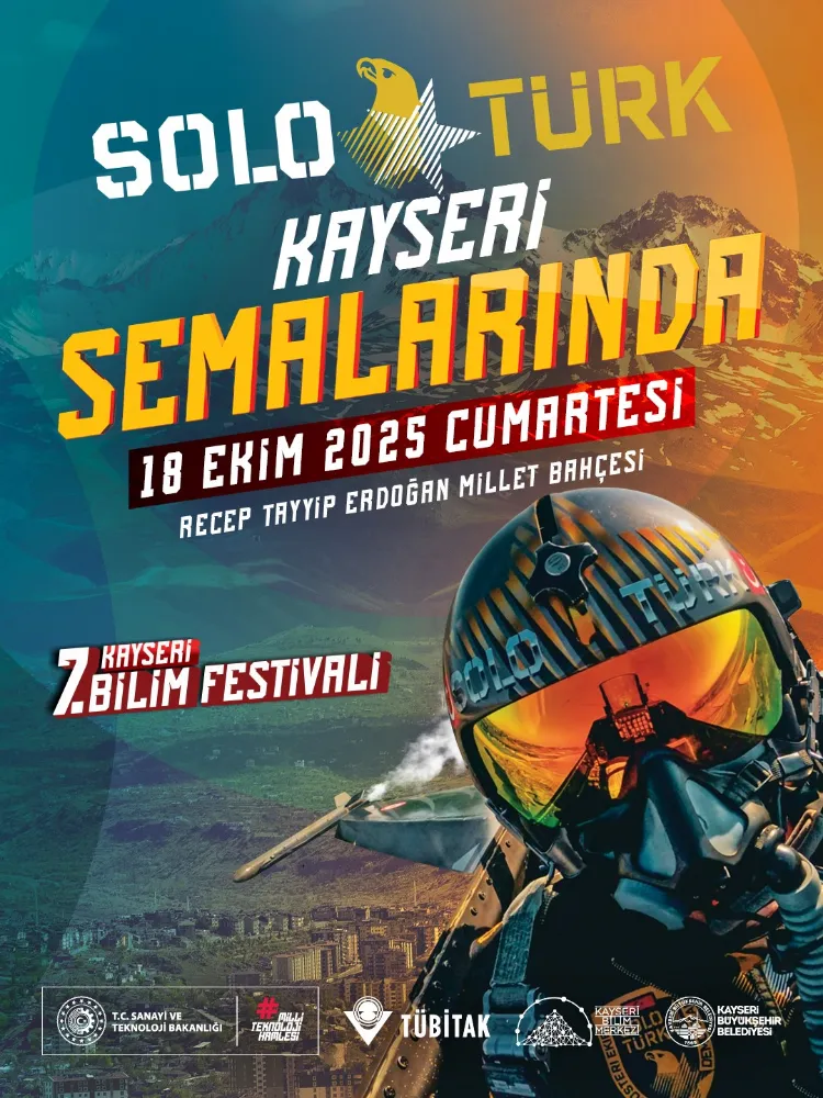 Büyükşehirin bilim festivali gökyüzünde Solotürk ile taçlanacak