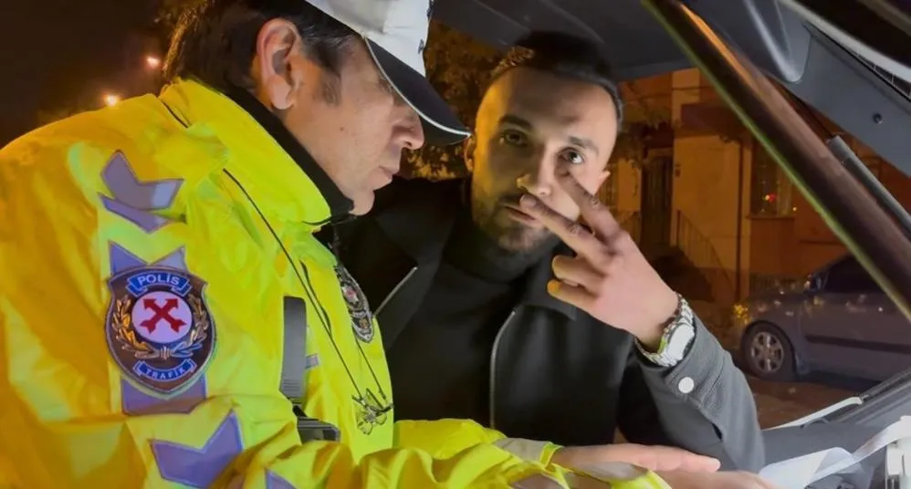 Alkollü sürücünün rahatlığı pes dedirtti