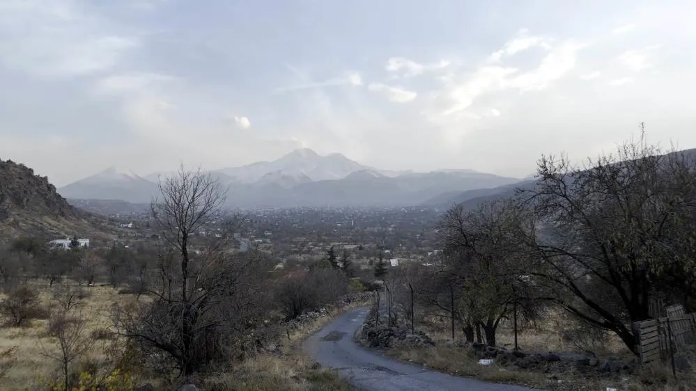 Erciyes’in eteklerinde sonbahar güzelliği