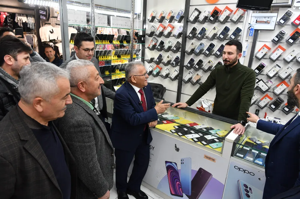 Büyükkılıç, esnaf ve vatandaşla buluştu