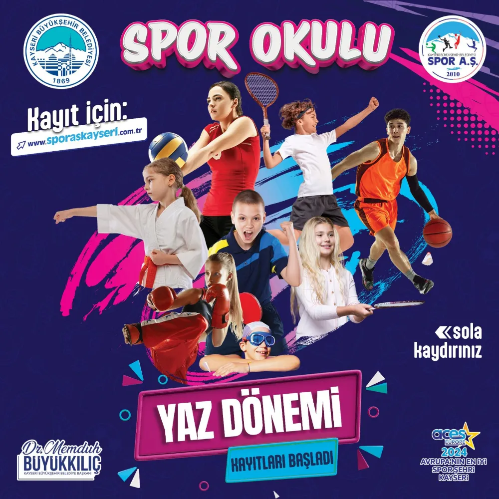 Yaz spor okulları kayıtları başladı