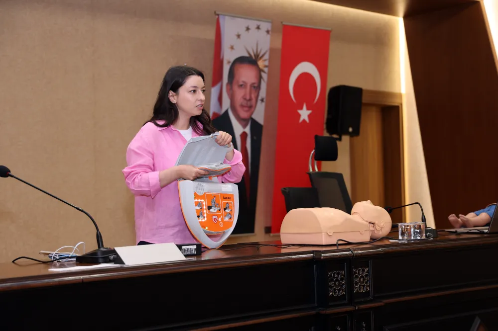 Belediye personeline hayat kurtaran eğitim