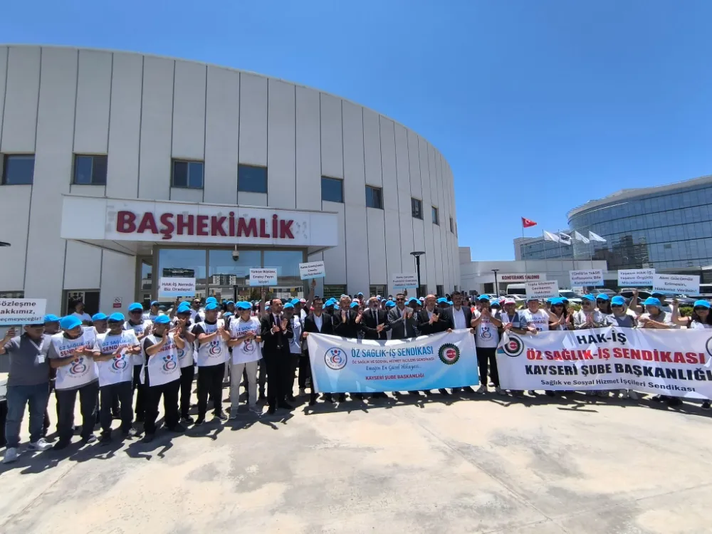 Öz Sağlık-İş’ten ücret ve hak talebi