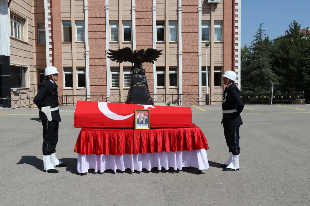 Kazada hayatını kaybeden başkomiser için tören düzenlendi