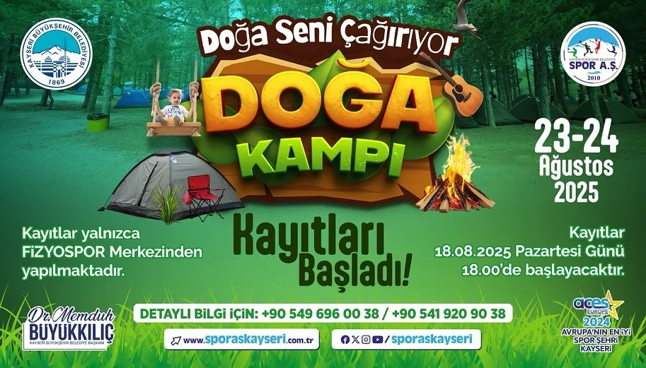 Büyükşehirin doğa kampı, yoğun ilgiyle devam ediyor