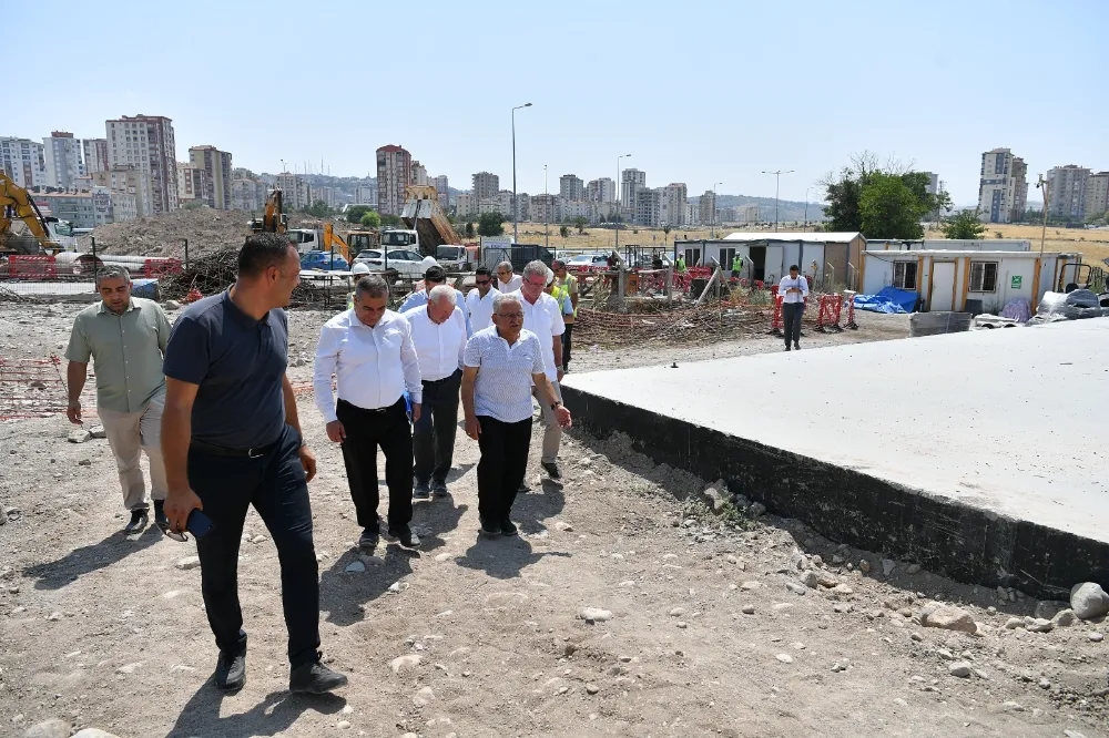 Büyükkılıç, su deposu çalışmalarını inceledi