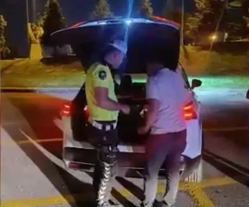 Drift atan sürücüye 64 bin TL ceza yazıldı!