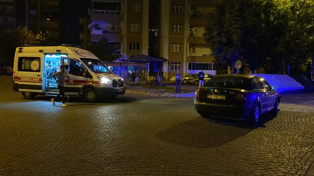 Kazada savrulan otomobil park halindeki otomobile çarptı