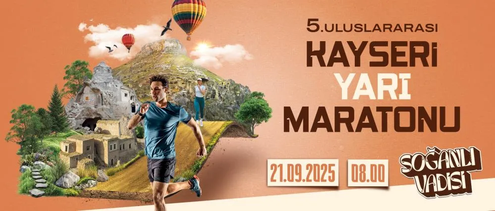 5. Uluslararası Kayseri Yarı Maratonu için geri sayım başladı