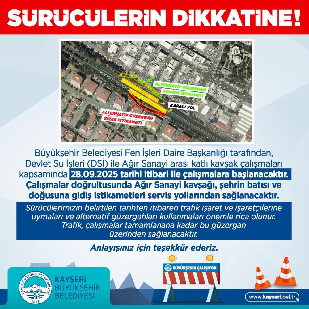 Büyükşehirden sürücülere 