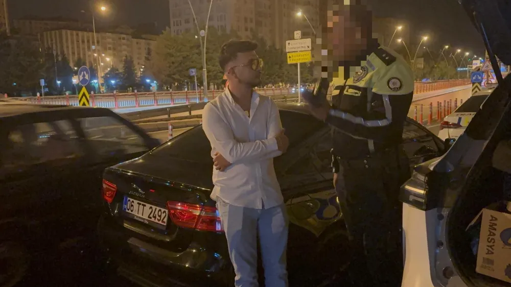 Başkasının ehliyetiyle uygulamadan geçmek istedi, ceza yedi