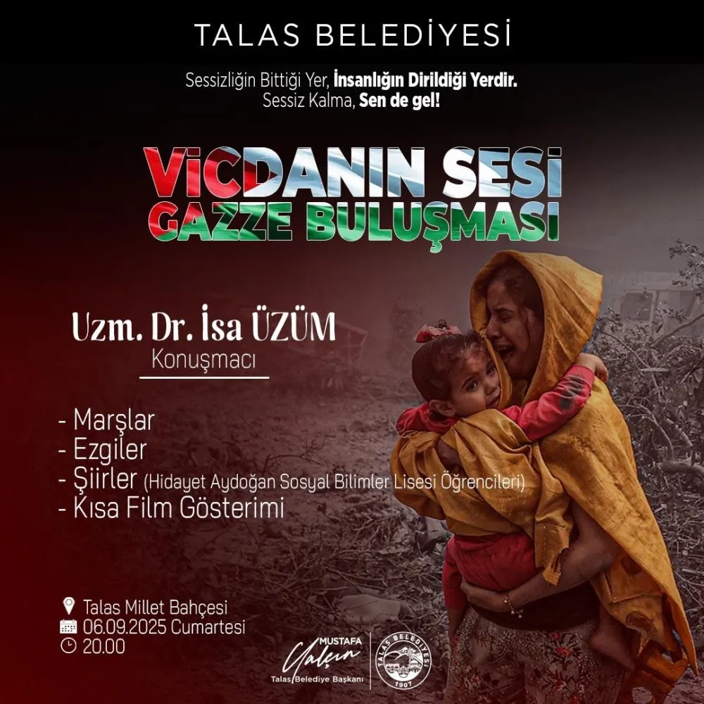 Talas’tan Gazze için anlamlı buluşma