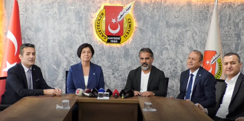 İYİ Parti heyetinden Kayseri Gazeteciler Cemiyeti