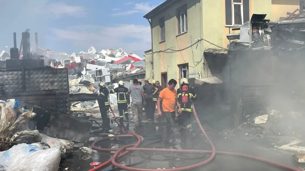 Hurdacıda çıkan yangın söndürüldü