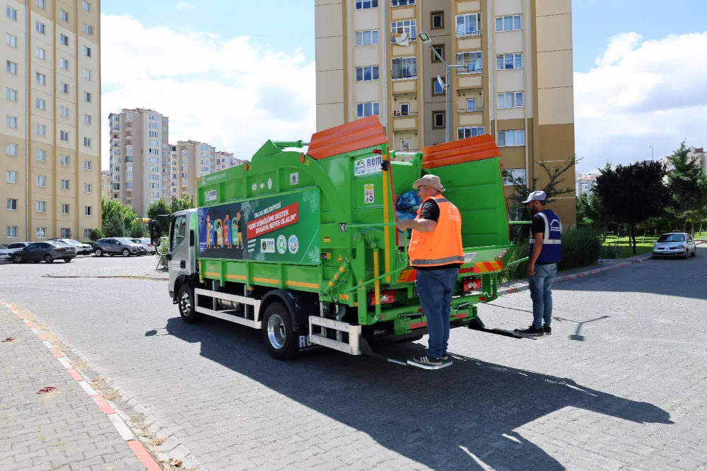 Talas Belediyesi geri dönüşüm aracı ile maliyetten tasarruf sağlayacak