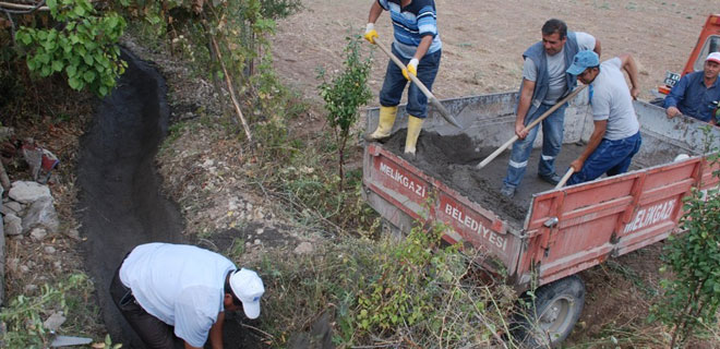 SULAMA SUYU KANALLARI YAPACAK