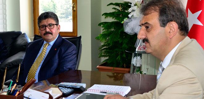 BAŞKAN EKİCİ`YE HAYIRLI OLSUN ZİYARETİ 